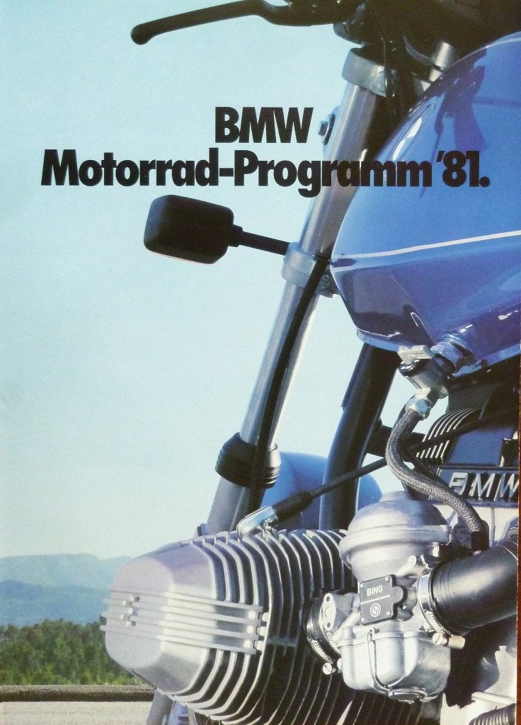 Folder BMW Motorrad- Programm 1981, Ophalen of Verzenden, BMW