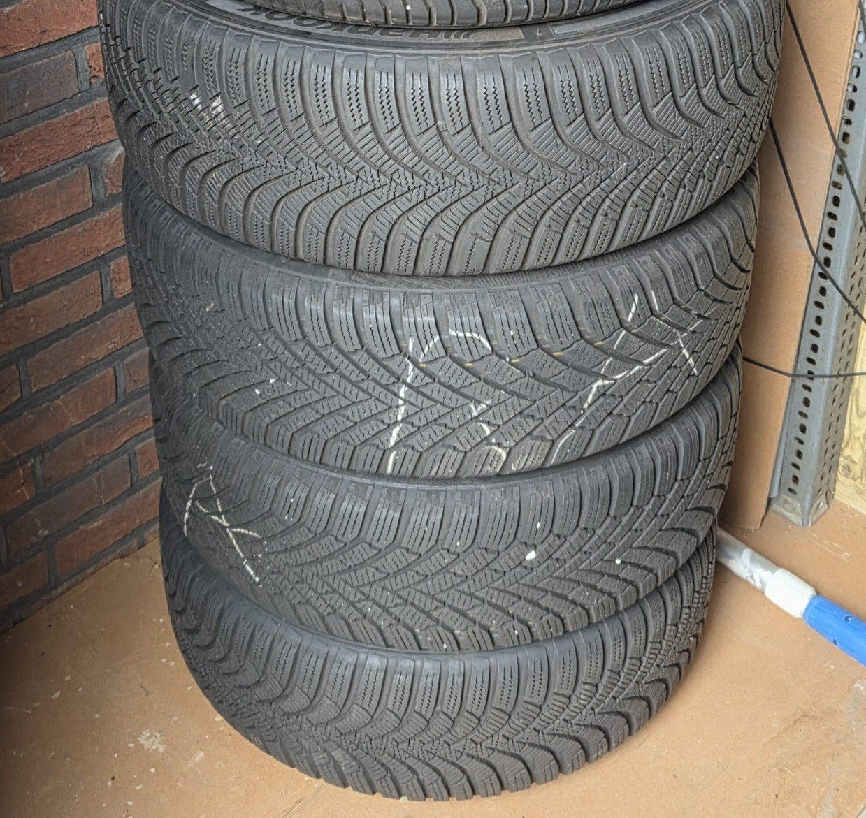 Winterbanden 195/55R15 op velg - nette set, Auto-onderdelen, Ophalen, Gebruikt, 15 inch, Banden en Velgen