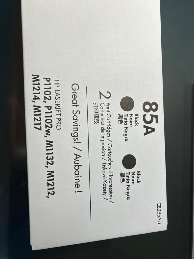 HP 85A CE285AD Zwarte Toner Cartridges, Nieuw  (2-pack), Computers en Software, Printerbenodigdheden, Nieuw, Toner, Ophalen of Verzenden