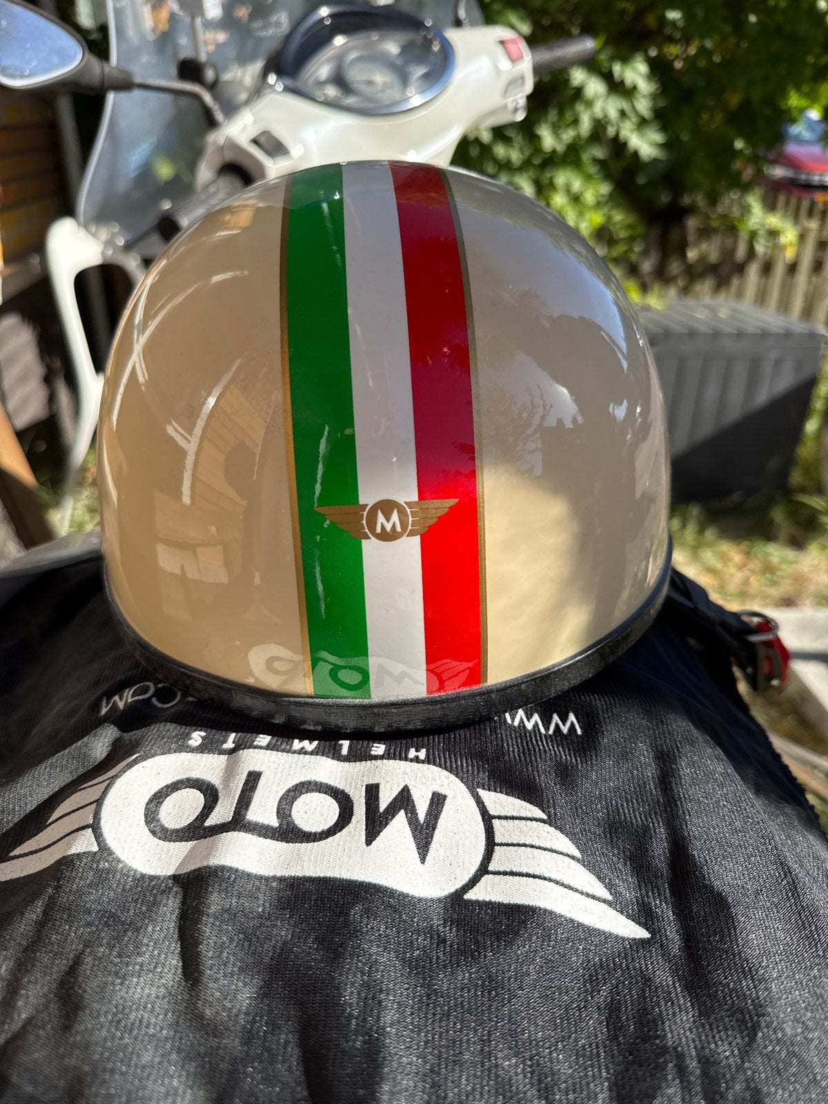 MOTO Jethelm XXL - Italiaanse strepen, Overige merken, Heren, Jethelm, Ophalen of Verzenden