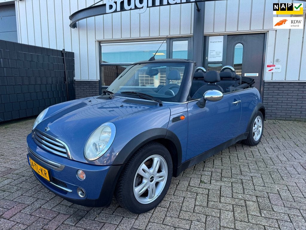 Mini Mini Cabrio 1.6 One Pepper, Auto's, Mini, Bedrijf, Te koop, Cabrio, ABS, Airbags, Boordcomputer, Cruise Control, Elektrische buitenspiegels
