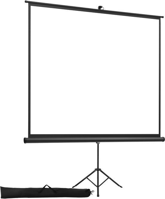 IVISIONS Tripod Projectiescherm 4:3   200 breed x 150 hoog, Ophalen, Handmatig, Gebruikt