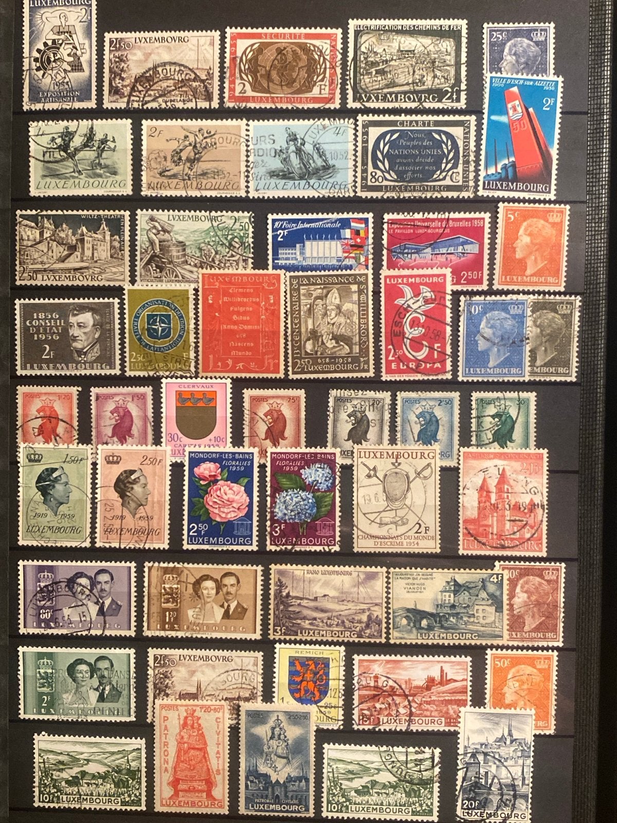 Verzameling postzegels Luxemburg - Gestempeld, Ophalen of Verzenden, Luxemburg, Gestempeld