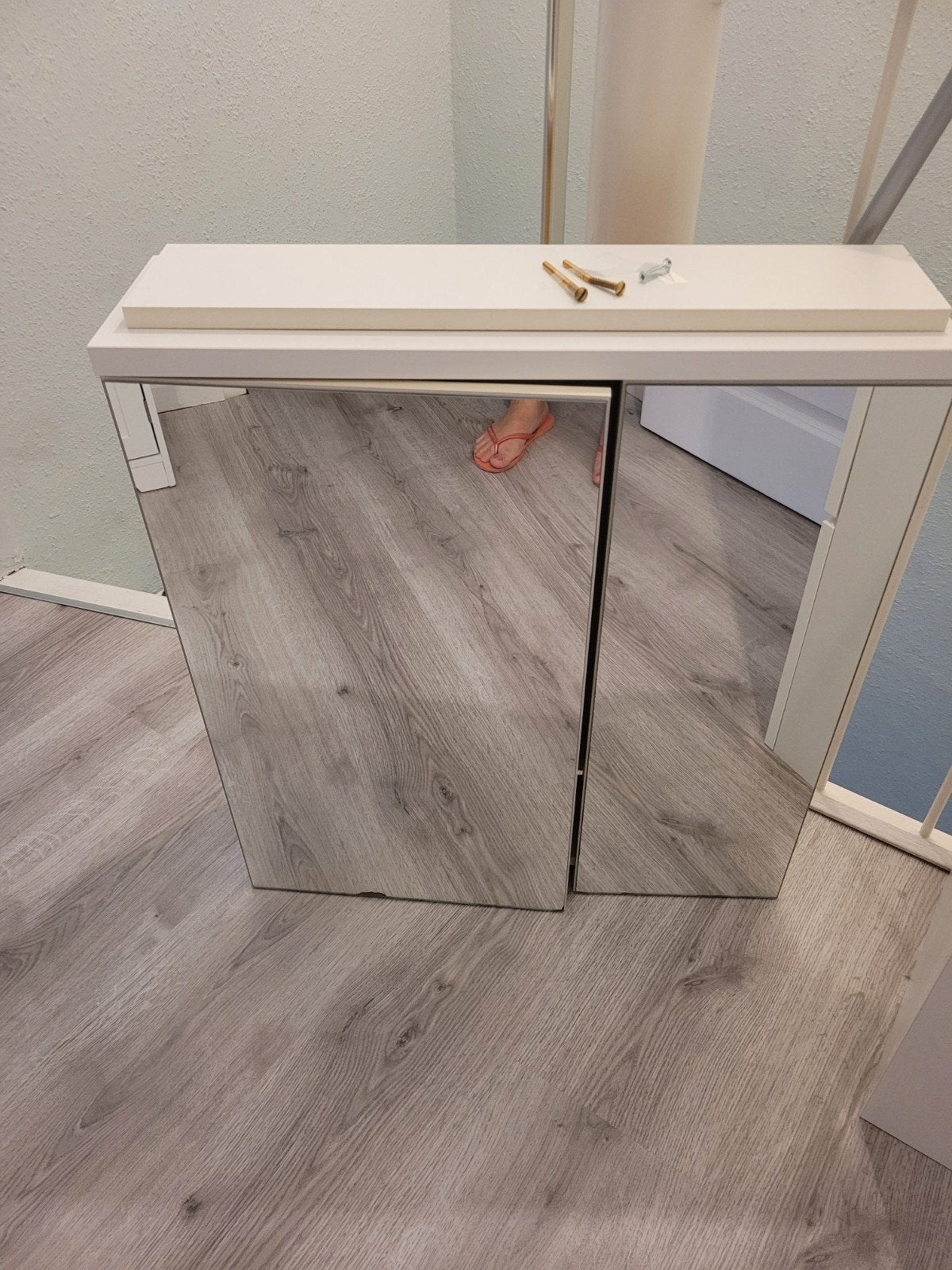 Badkamer Spiegelkast met twee deuren, Ophalen, 50 tot 100 cm, Minder dan 25 cm, Minder dan 100 cm