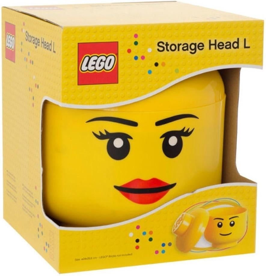 LEGO Opbergbox Hoofd Meisje / Storage Head Girl L, Lego, Nieuw, Ophalen of Verzenden, X