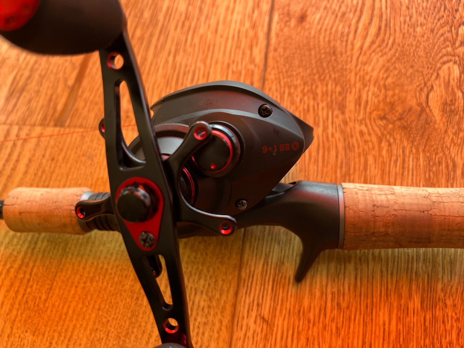 Ultimate hengel + baitcaster reel, Ophalen of Verzenden, Zo goed als nieuw, Complete set