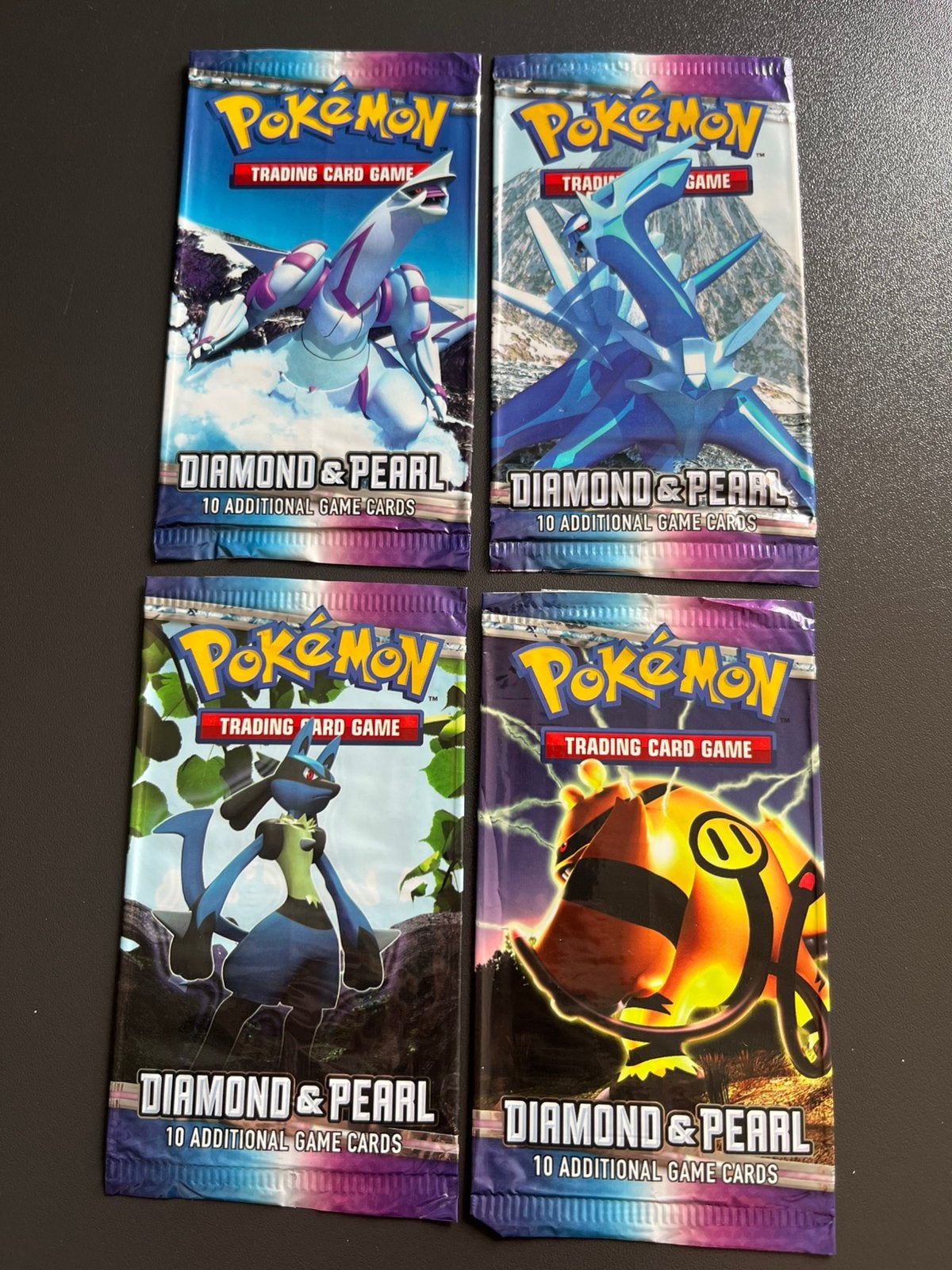 Pokemon booster empty D&P base art set complete, Ophalen of Verzenden, Gebruikt, Booster