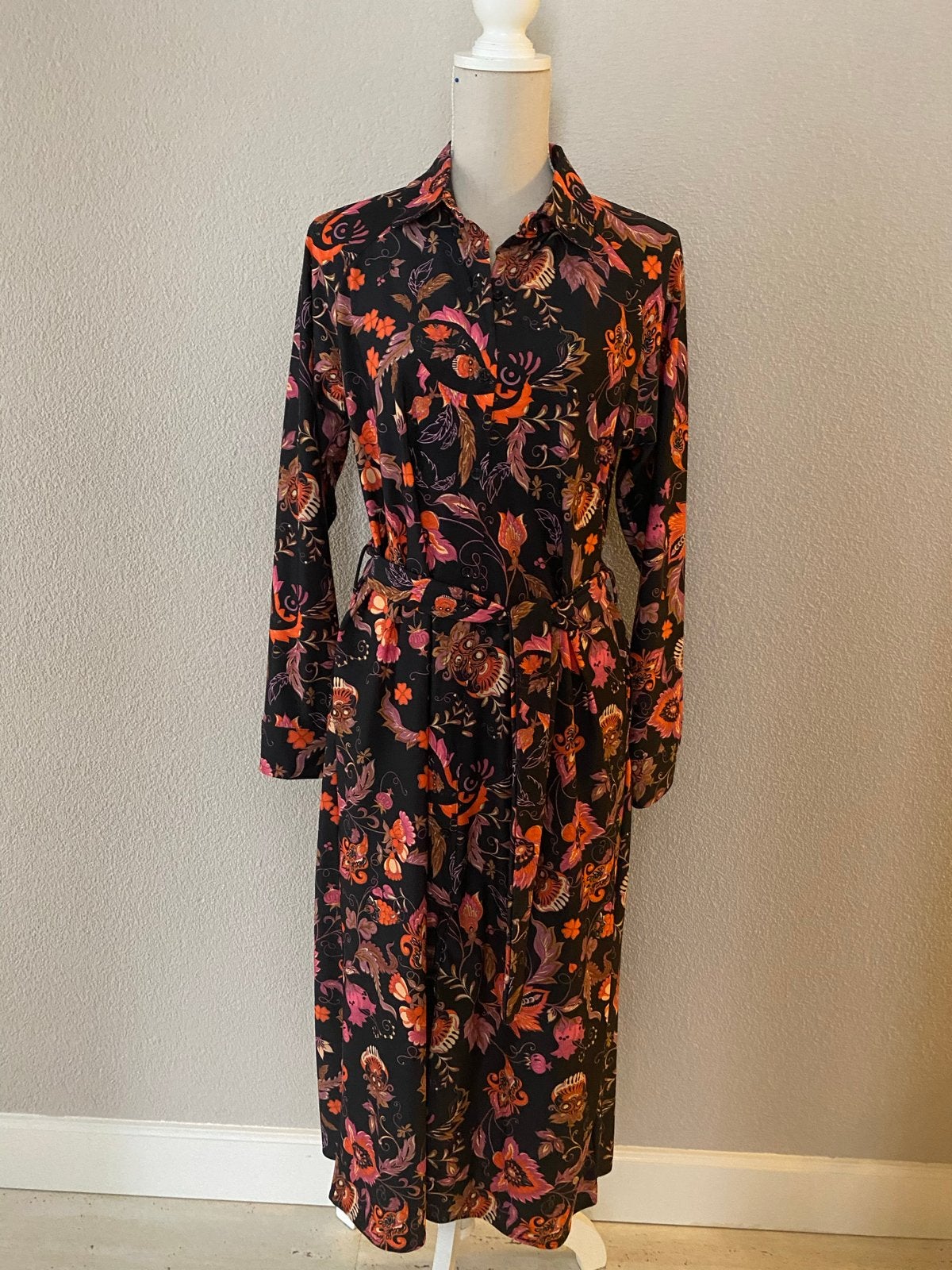 Rebelz Collection Jurk met Bloemenprint, Kleding | Dames, Maat 38/40 (M), Meerkleurig, Ophalen of Verzenden, Zo goed als nieuw
