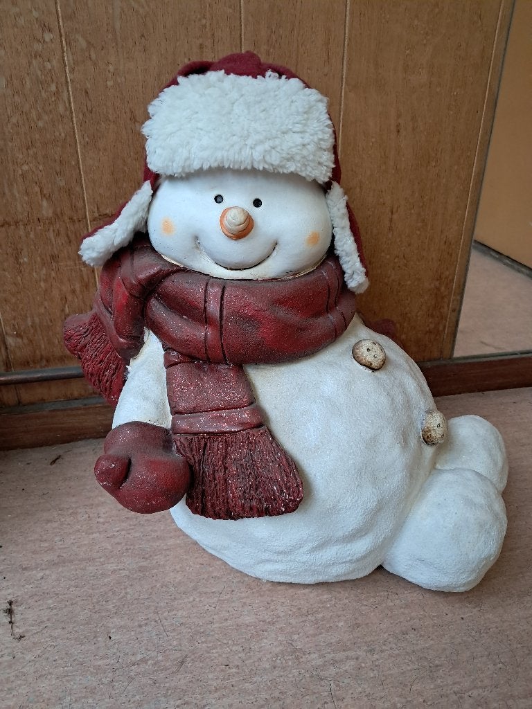 Vrolijke decoratieve sneeuwpop, Diversen, Kerst, Zo goed als nieuw, Ophalen