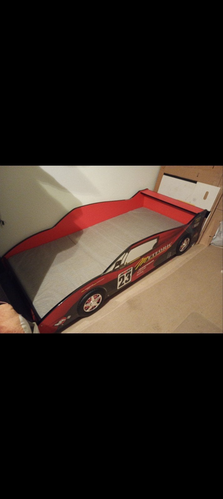raceauto bed, Ophalen, Gebruikt, 90 cm, 200 cm