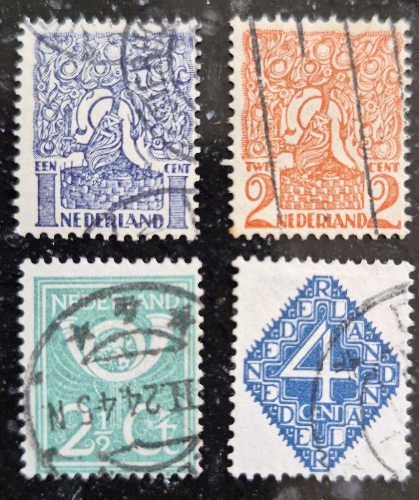 POSTZEGELS NEDERLAND 1923 GESTEMPELD, Postzegels en Munten, Postzegels | Nederland, Verzenden, T/m 1940, Gestempeld