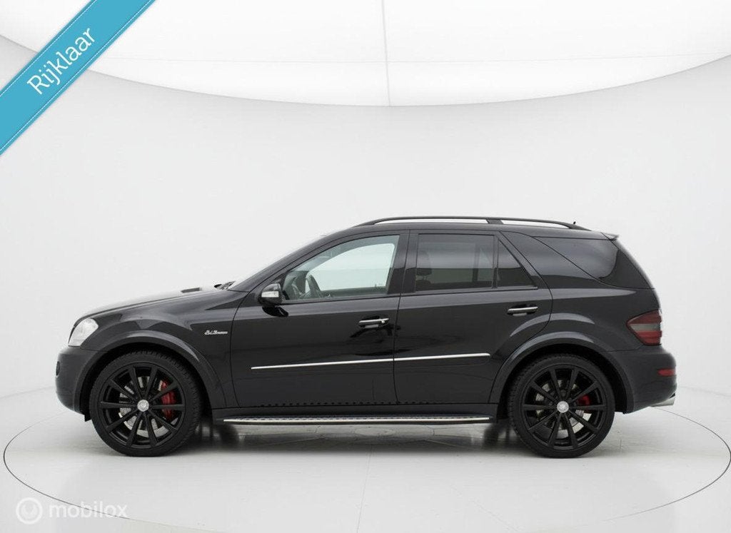 Mercedes M-klasse ML63 AMG Xenon Dak Cruise 510 PK Harman Ka, Auto's, Mercedes-Benz, Gebruikt, Zwart, Leder, Bedrijf