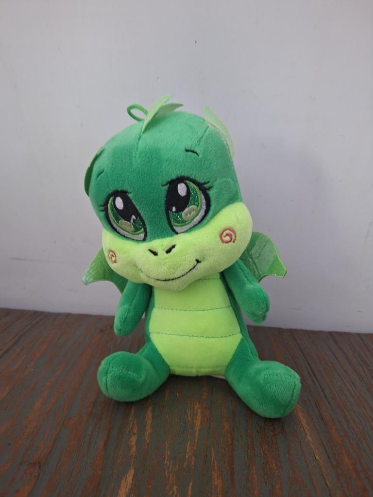 Knuffel draak 17 cm, Groen, Overige merken, Overige typen, Ophalen of Verzenden