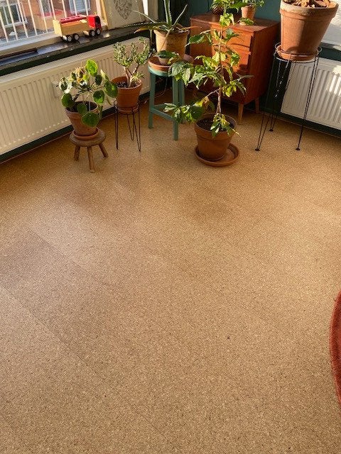 Kurk vloer plus ondervloer (zwevend), Doe-het-zelf en Verbouw, Vloerdelen en Plavuizen, Ophalen, Overige materialen, 30 cm of meer