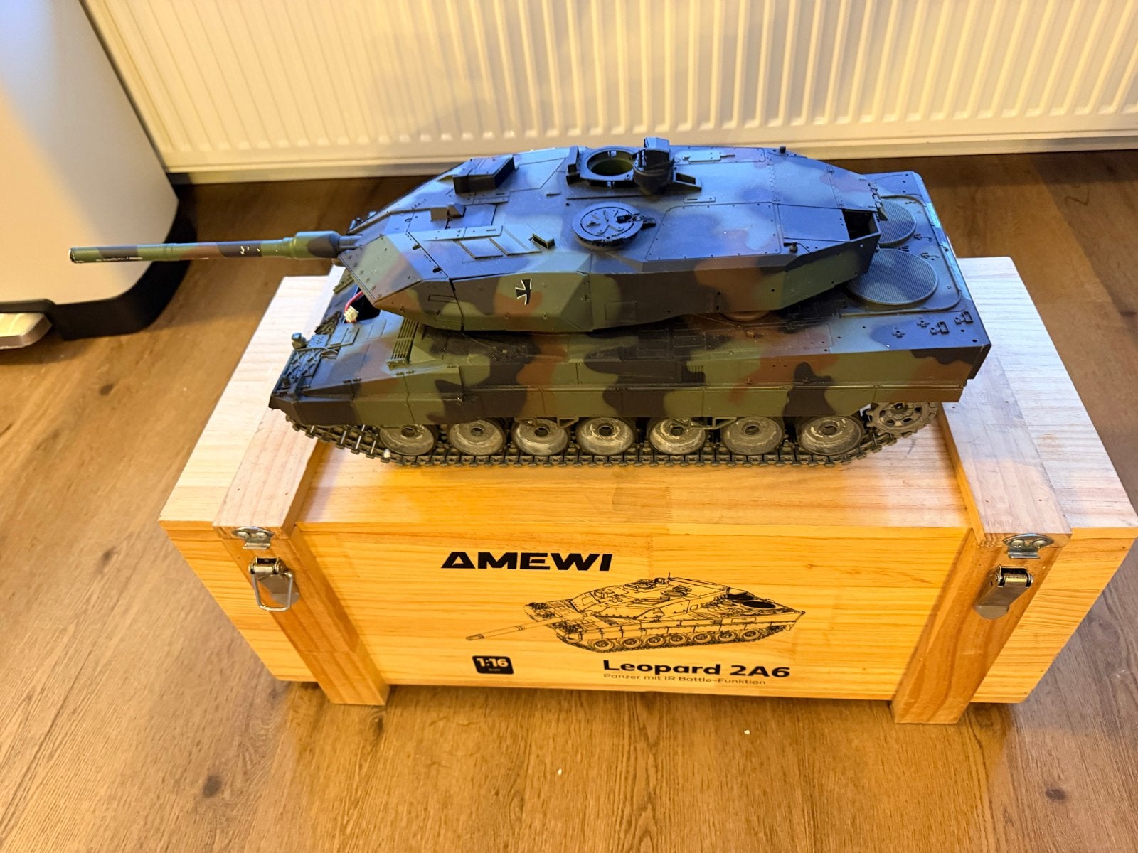 AMWEWI Leopard 2A6 RC Tank 1:16, Overige merken, Gebruikt, Tank, Groter dan 1:32
