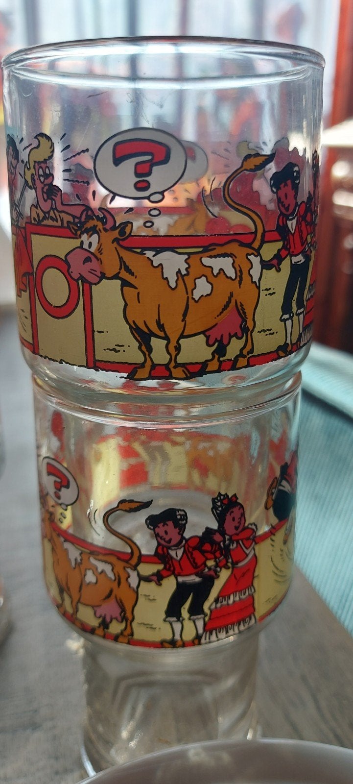 Suske en Wiske glazen, Verzamelen, Ophalen of Verzenden, Zo goed als nieuw, Bierglas