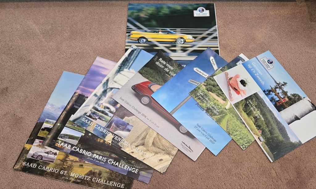 SAAB Cabrio challenge folders, Ophalen of Verzenden, Zo goed als nieuw, Overige merken