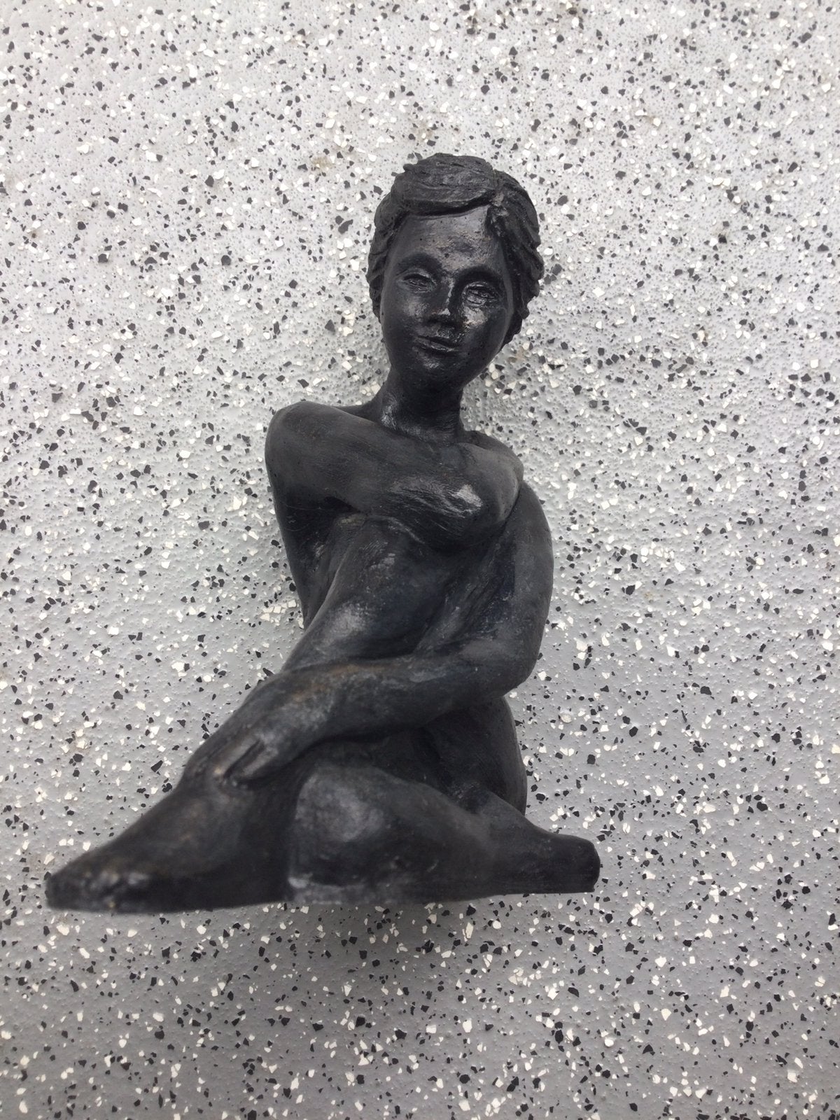 Beeld, zittende vrouw (Eva), Ophalen of Verzenden