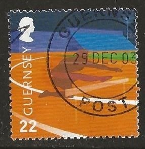 Guernsey 24, sportveld, Verzenden, Gestempeld