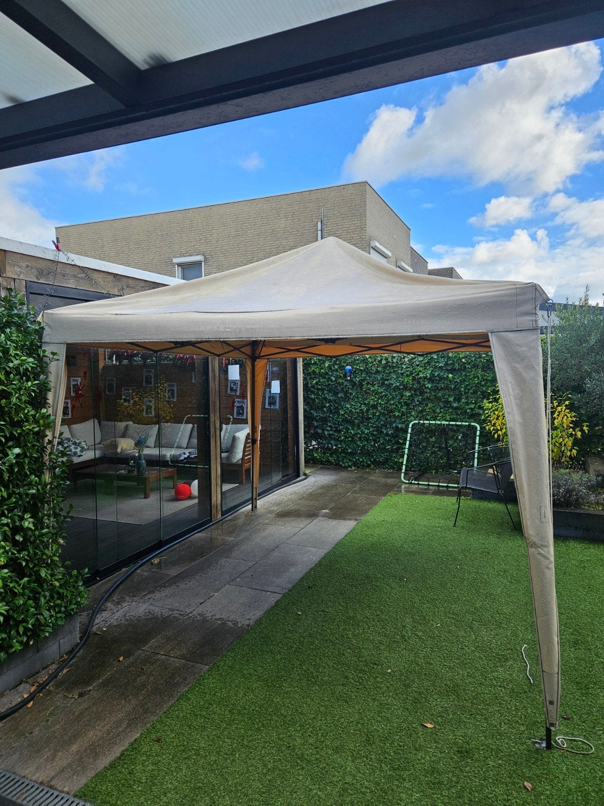 party tent, Ophalen, Gebruikt, Opvouwbaar, Minder dan 4 meter