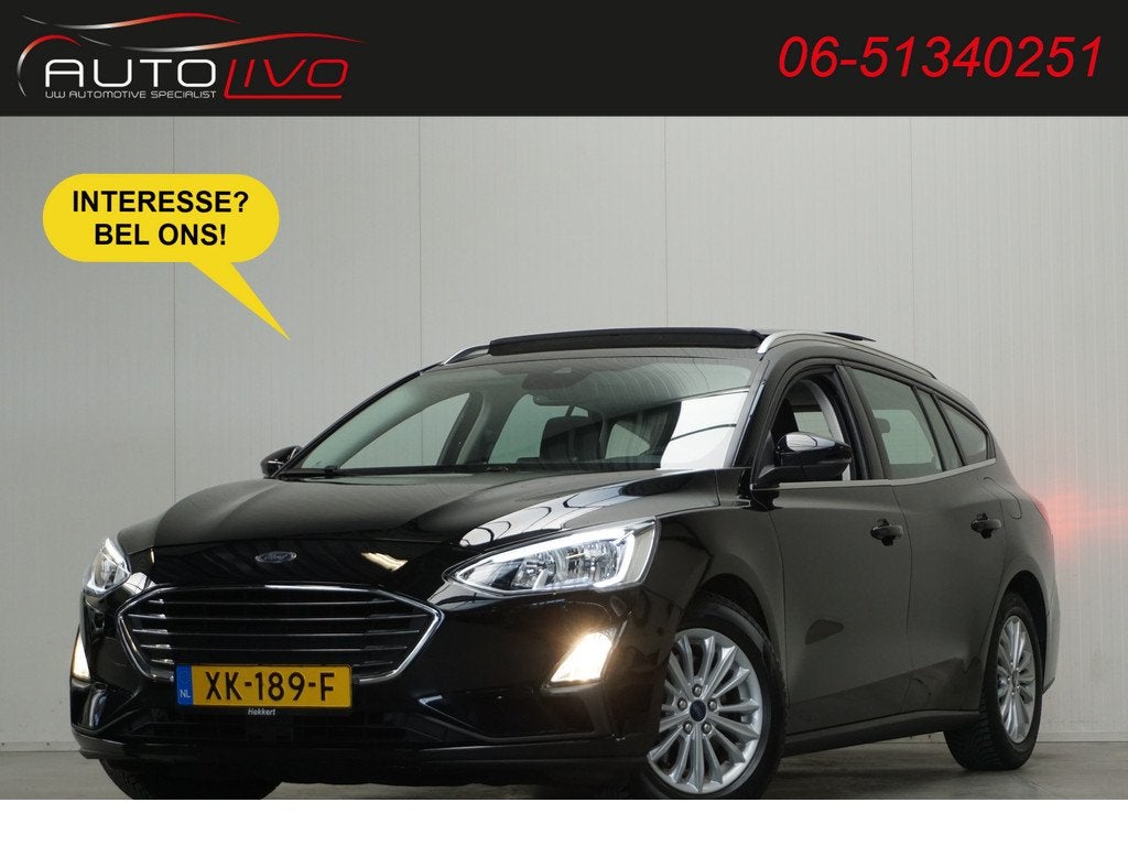 Ford FOCUS Wagon 1.5 EcoBlue Titanium Business PANO B & O CL, Stof, Gebruikt, 4 cilinders, Zwart