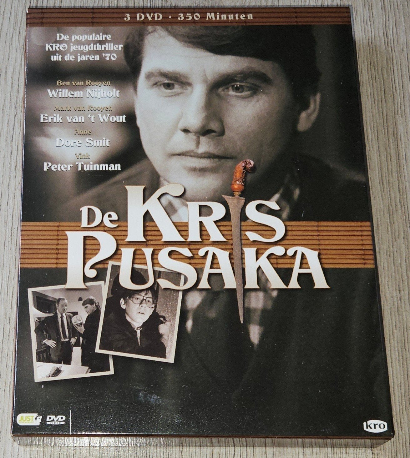 De Kris Pusaka (3 DVD Boxset) - KRO Jeugdthriller Jaren '70, Gebruikt, Alle leeftijden, Actiethriller, Inclusief doosje