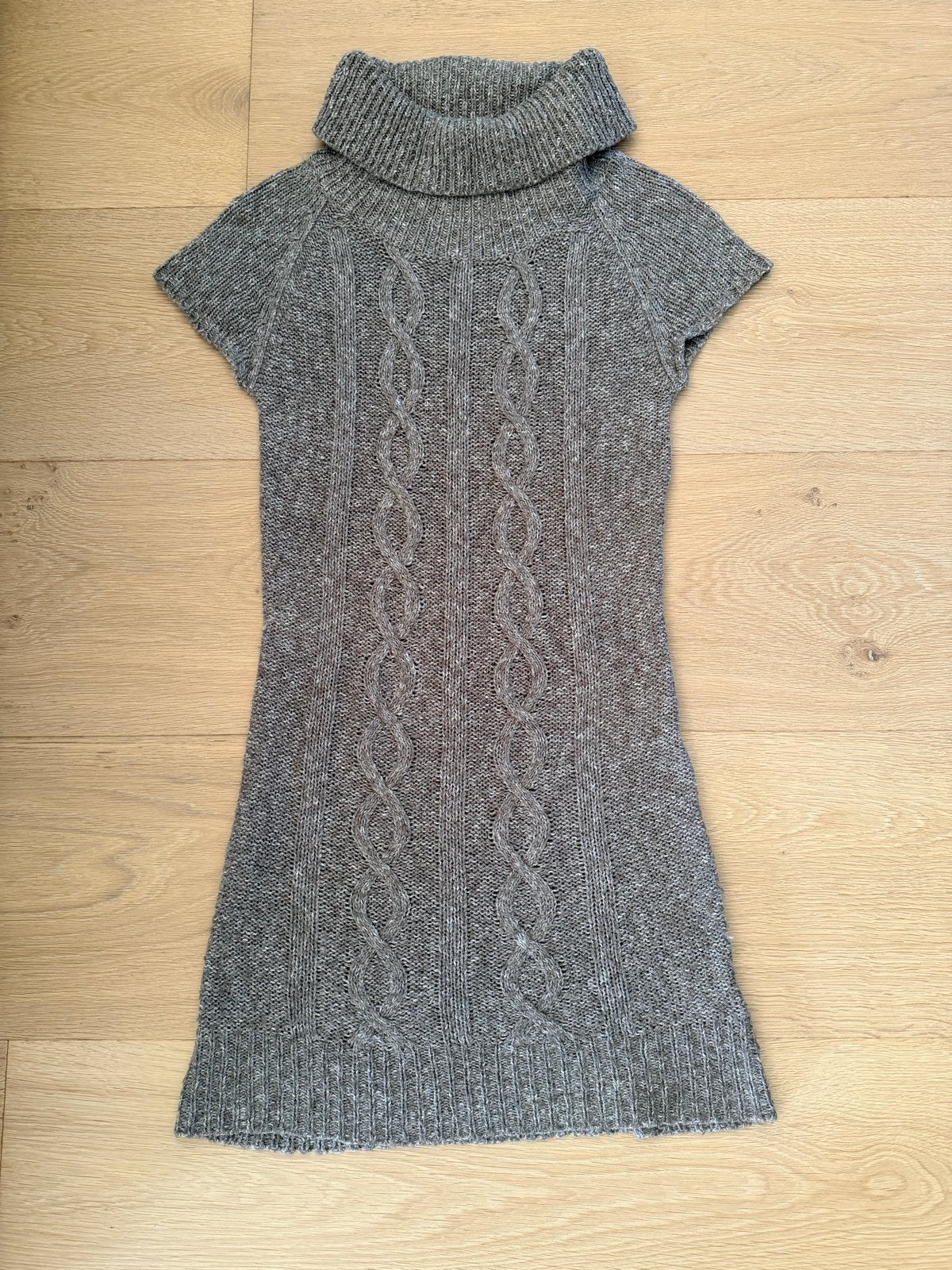 Yessica C&A gebreide jurk maat S, Kleding | Dames, Ophalen of Verzenden, Korte mouw, Maat 36 (S), Grijs
