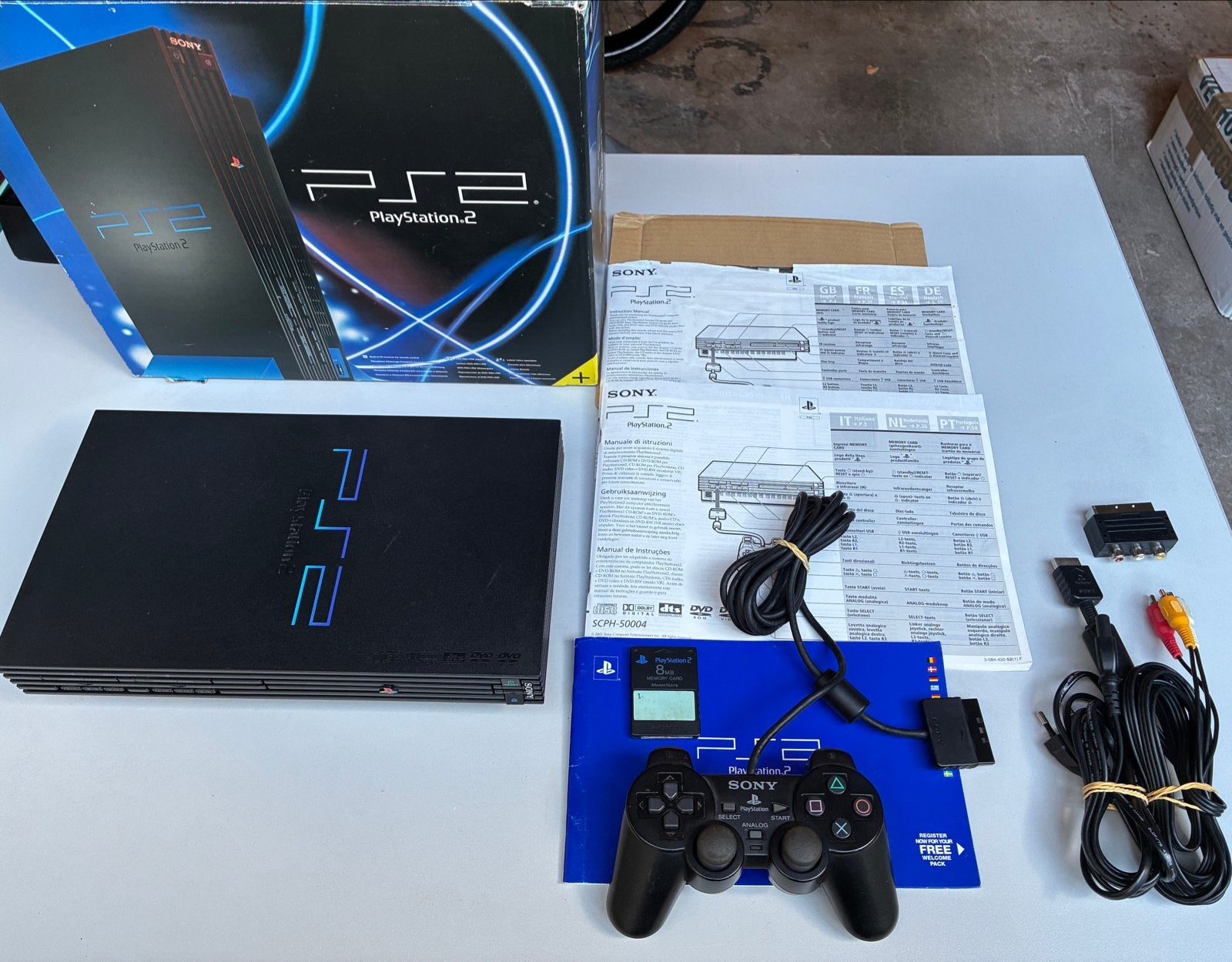 Sony PlayStation 2 (PS2) Model 50004 in doos - Nette staat, Ophalen of Verzenden, Gebruikt