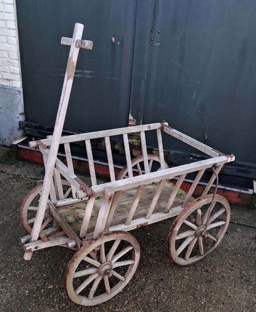 Kar karren antieke bolderkar decoratie, Ophalen