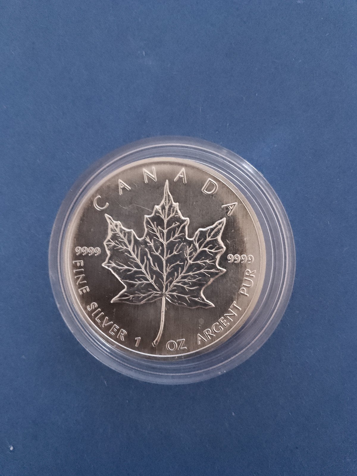 Maple Leaf 1989 1 oz zilver, Postzegels en Munten, Ophalen of Verzenden, Noord-Amerika, Zilver