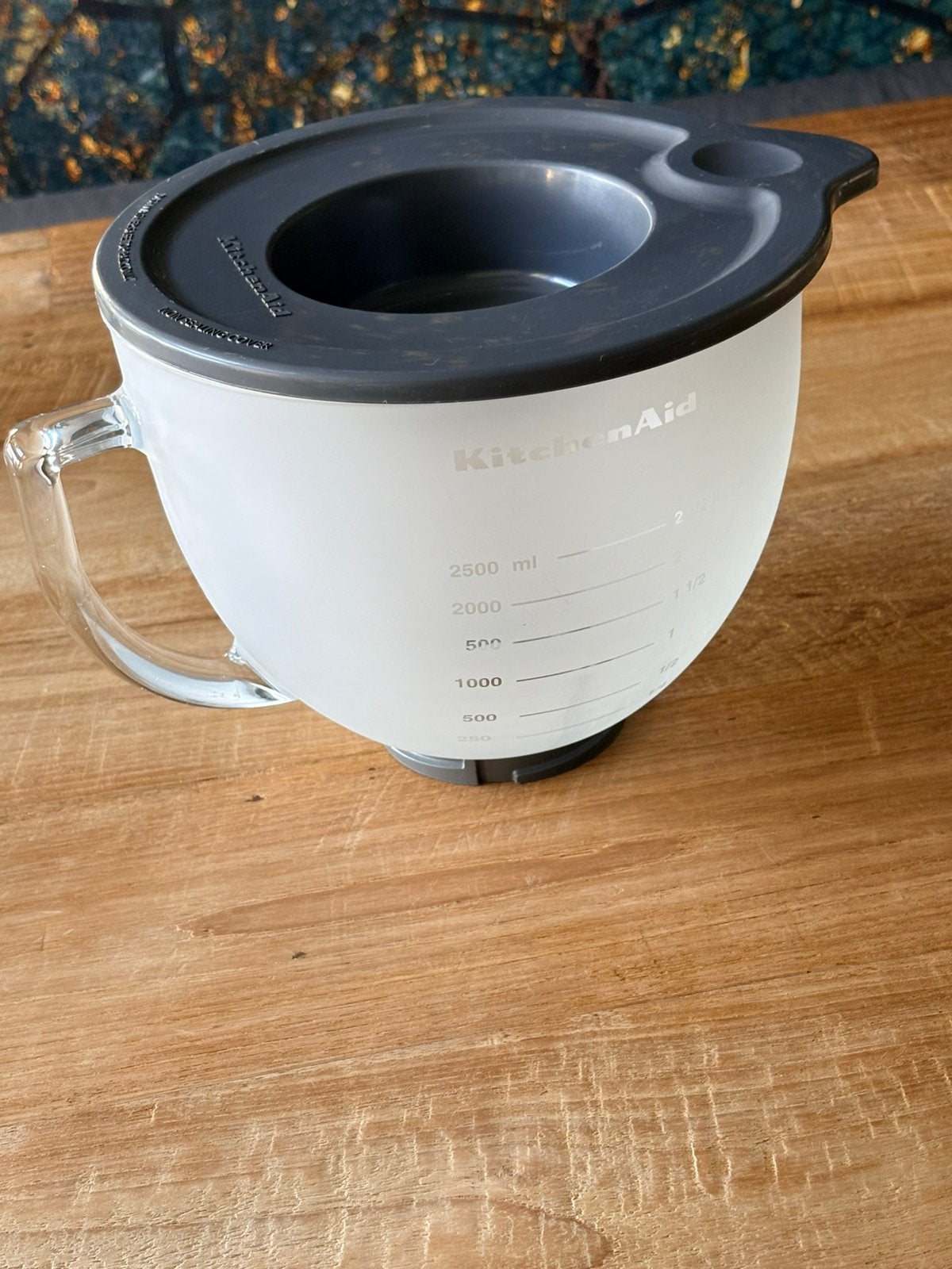 Kitchenaid mengkom mat glas 4,7 Liter, 4 liter of meer, 3 snelheden of meer, Ophalen of Verzenden, Zo goed als nieuw