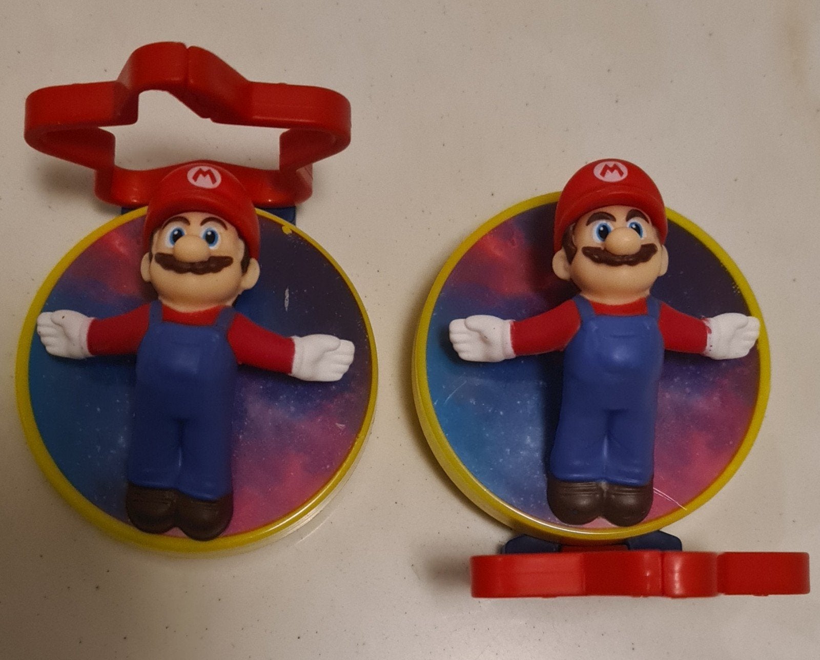 2x Super Mario Galaxy McDonald's Happy Meal Speeltjes, Ophalen of Verzenden, Zo goed als nieuw