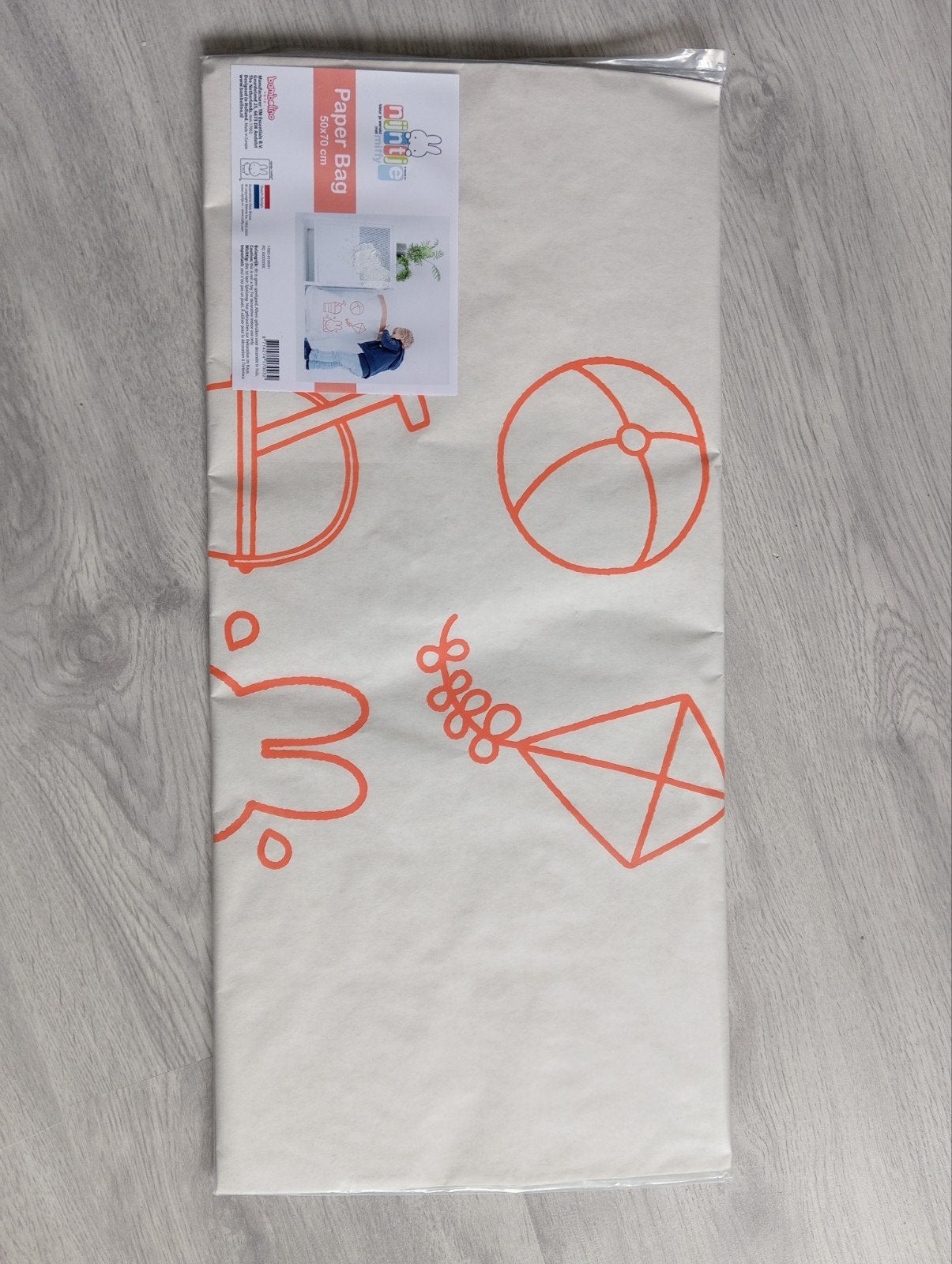 Nijntje papieren zak 50x70 cm - Opbergzak speelgoed, Kinderen en Baby's, Kinderkamer | Inrichting en Decoratie, Ophalen of Verzenden