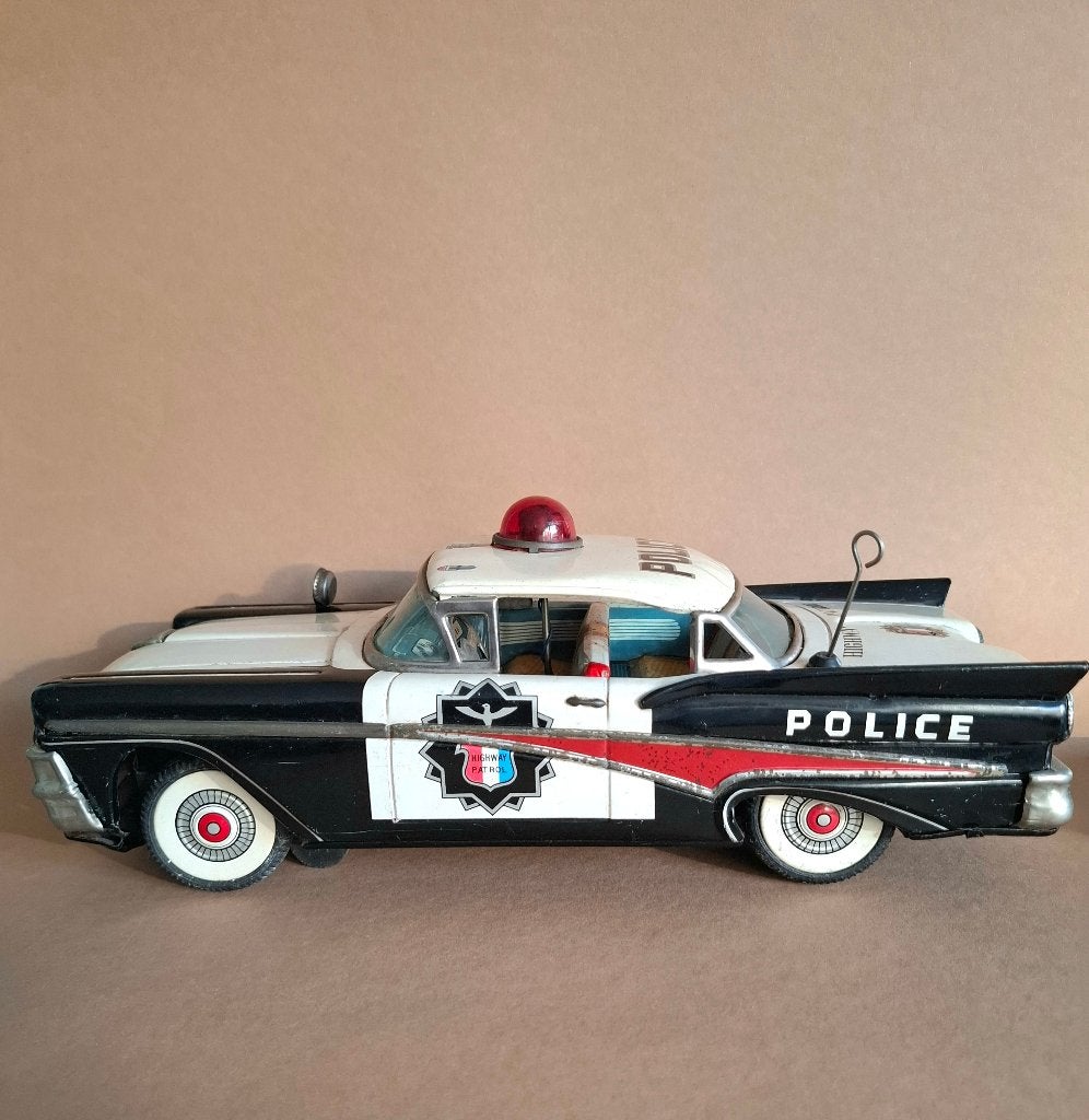 1958- Yonezawa Japan Ford Fairlane police, Ophalen of Verzenden