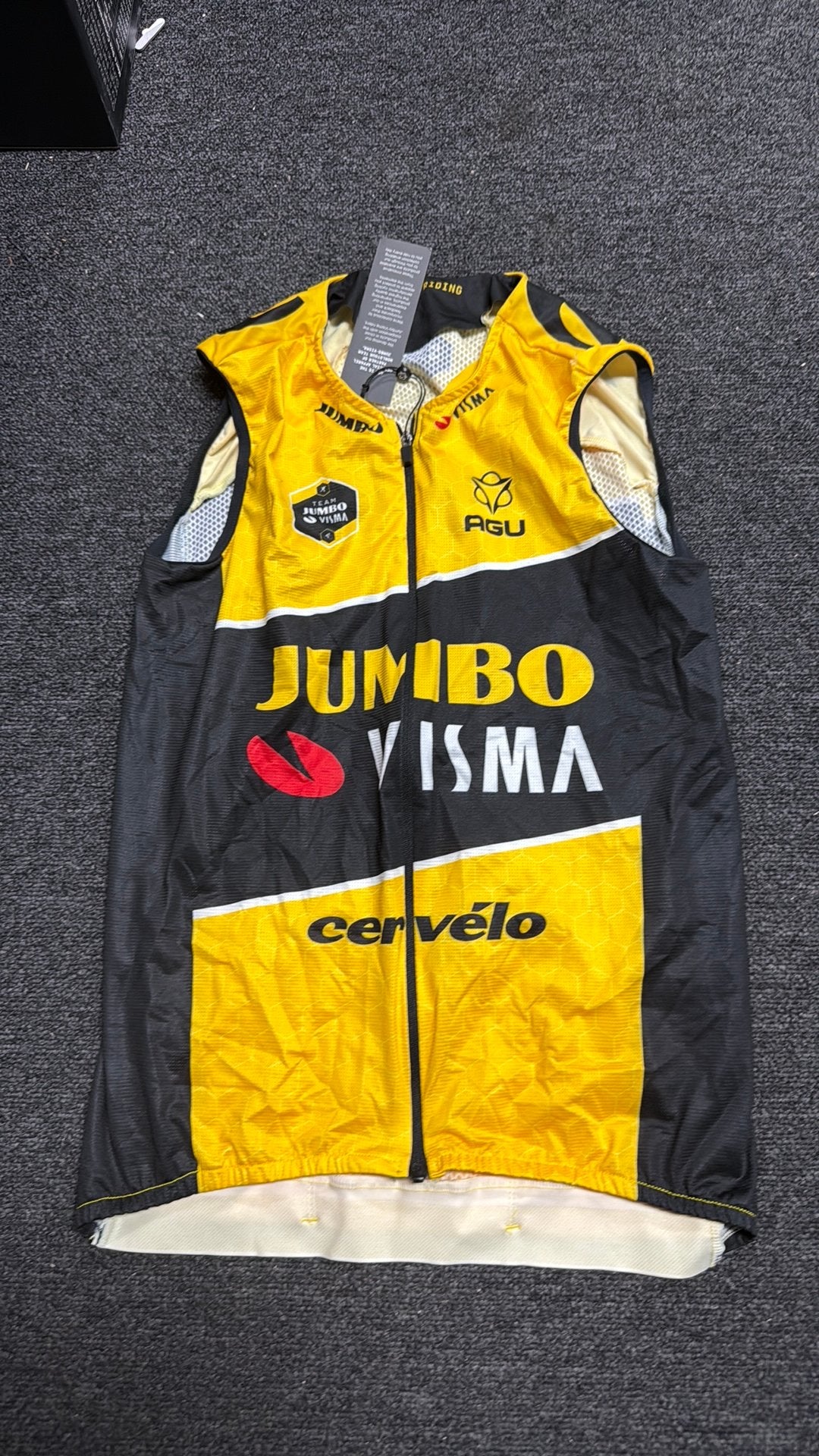 Team Jumbo Visma mouwloos wielershirt maat M, Fietsen en Brommers, Fietsaccessoires | Fietskleding, J, G, M, Nieuw