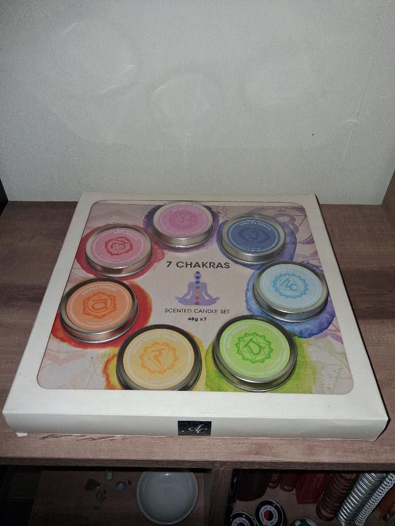Chakra Kaarsen, Ophalen of Verzenden, Nieuw, Overige materialen, Minder dan 25 cm