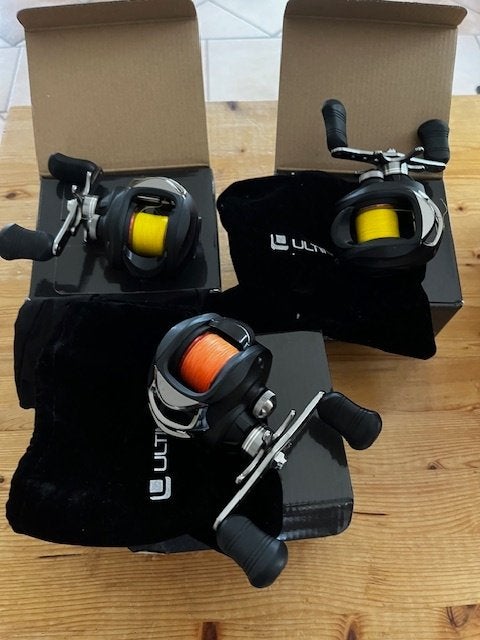 visreel 3x Ulimate advanced castig reel incl.gevl.lijn, Ophalen, Nieuw, Molen