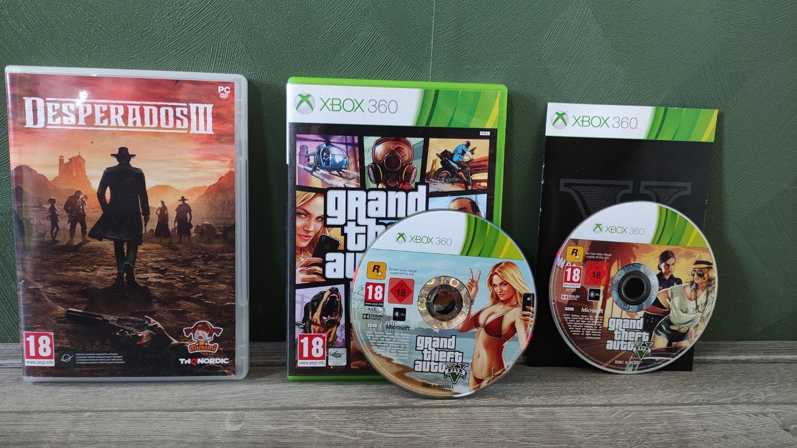GTA 5 Xbox 360 en gratis desperados 3 pc game, Avontuur en Actie, Vanaf 18 jaar, 1 speler, Ophalen of Verzenden