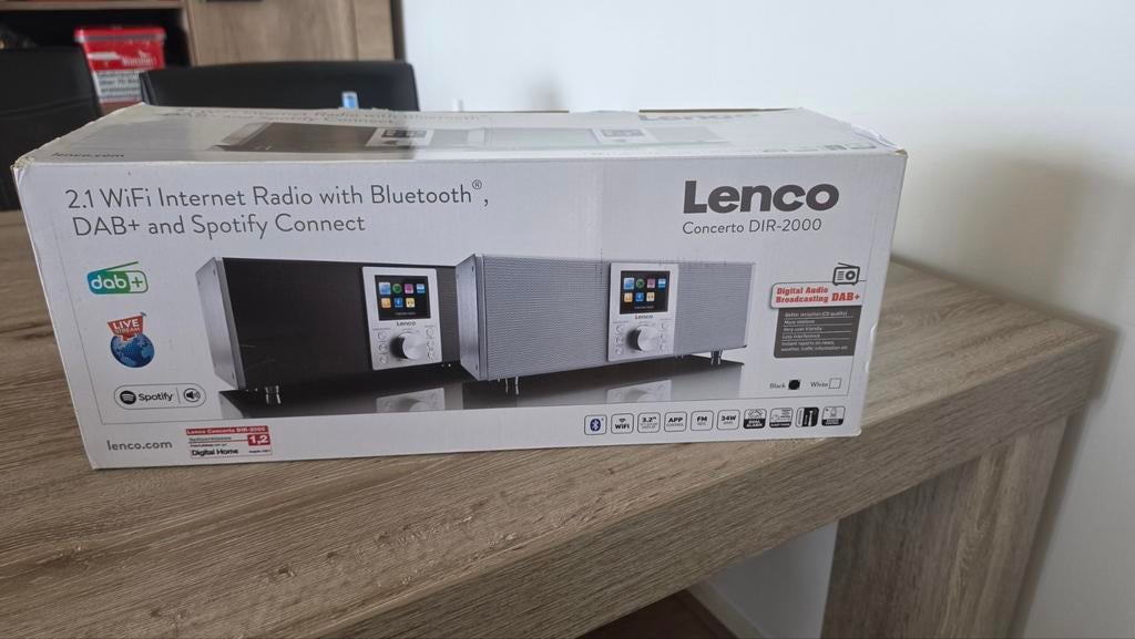 Lenco DAB+ Radio met Spotify Connect en WiFi, Audio, Tv en Foto, Radio's, Ophalen of Verzenden, Zo goed als nieuw, Radio