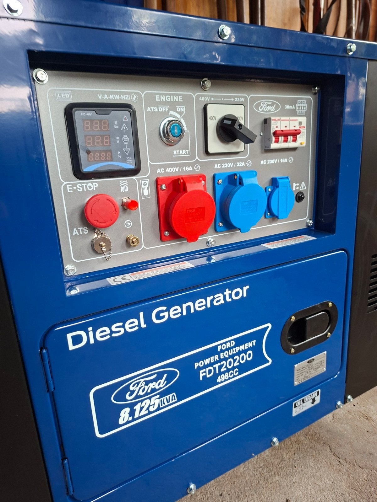 Dieselaggregaat 8.125 kva, Ophalen, Zo goed als nieuw, 5 tot 10 kVA, Dieselolie