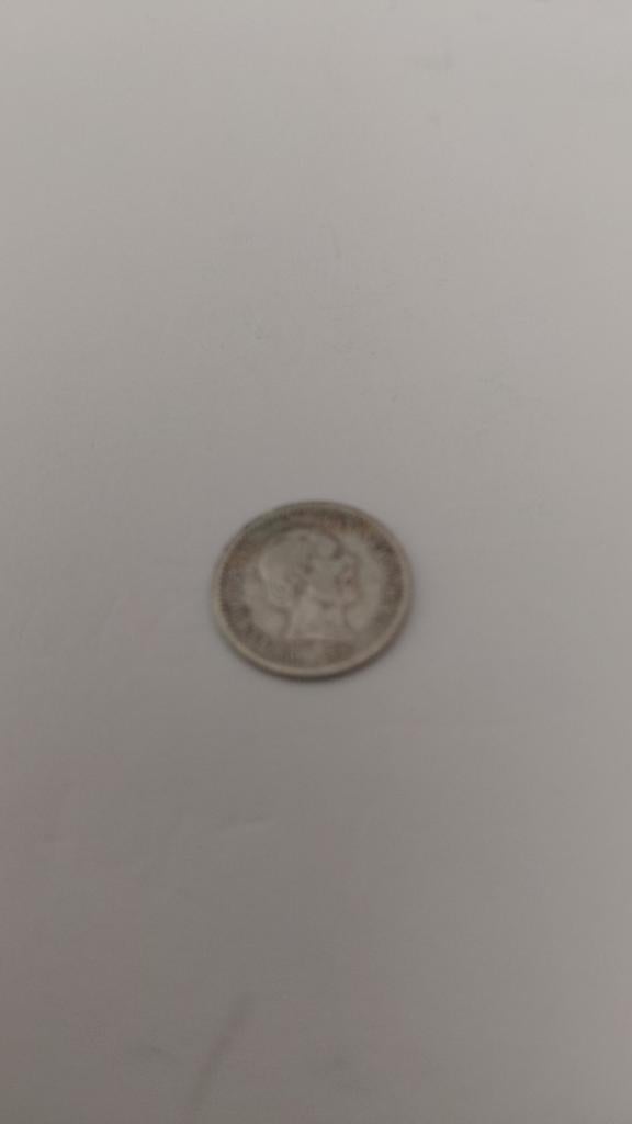 Zilveren 10 cent munt Koning Willem III (1874), Koning Willem III, Zilver, Ophalen of Verzenden, 10 cent