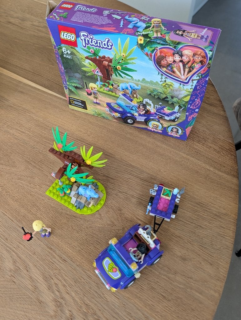 Lego Friends - Reddingsbasis babyolifant in jungle (41421), Lego, Friends, Ophalen of Verzenden, Zo goed als nieuw