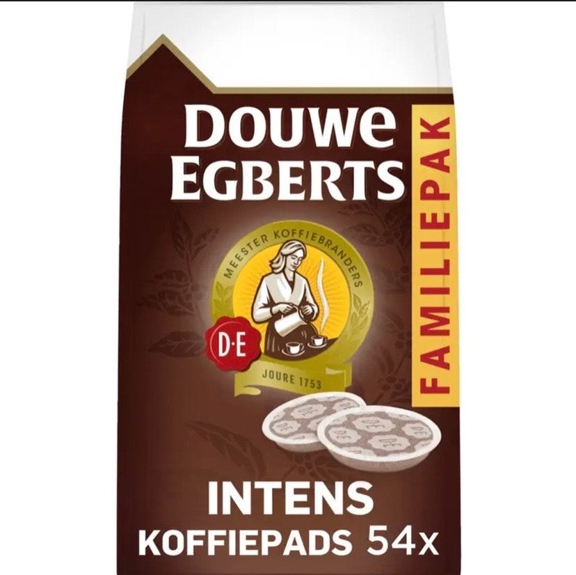 Douwe Egberts Intenso Koffiepads 54x - Familiepak, Koffiepads en cups, Overige modellen, 10 kopjes of meer, Nieuw