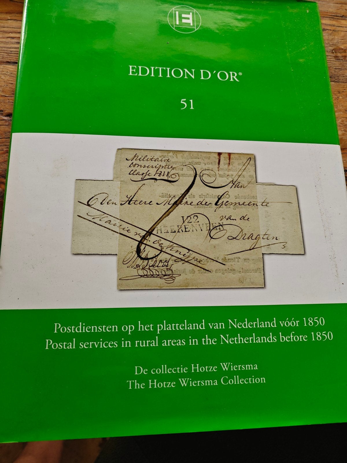 Edition d'Or 51, Hotze Wiersma, Postgeschiedenis platteland, Ophalen of Verzenden