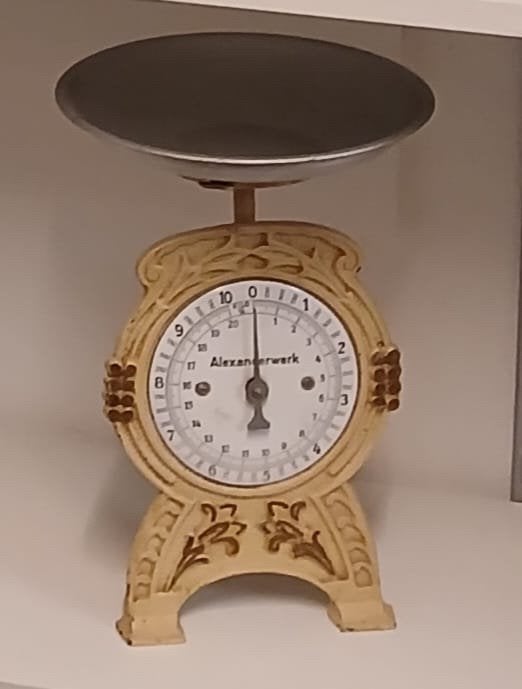 Keukenweegschaal Alexanderwerk, Ophalen