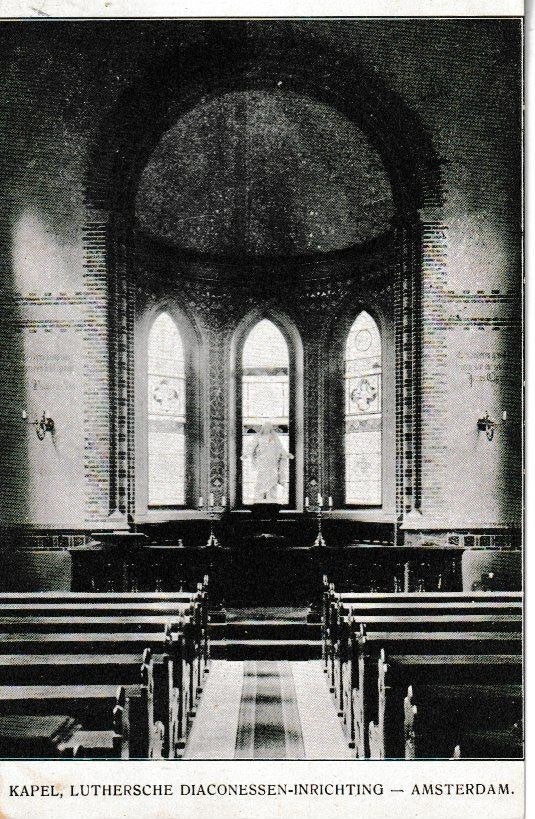 AMSTERDAM - LUTHERSCHE DIACONESSEN INRICHTING / KAPEL, Ophalen of Verzenden, Voor 1920, Gelopen, Noord-Holland