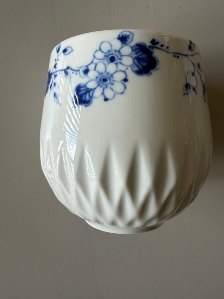 Heinen Delfts Blauw Koffiemok - Blauw Vouw - Romy Kühne, Nieuw, Ophalen of Verzenden, Overige stijlen, Kop(pen) en/of Schotel(s)