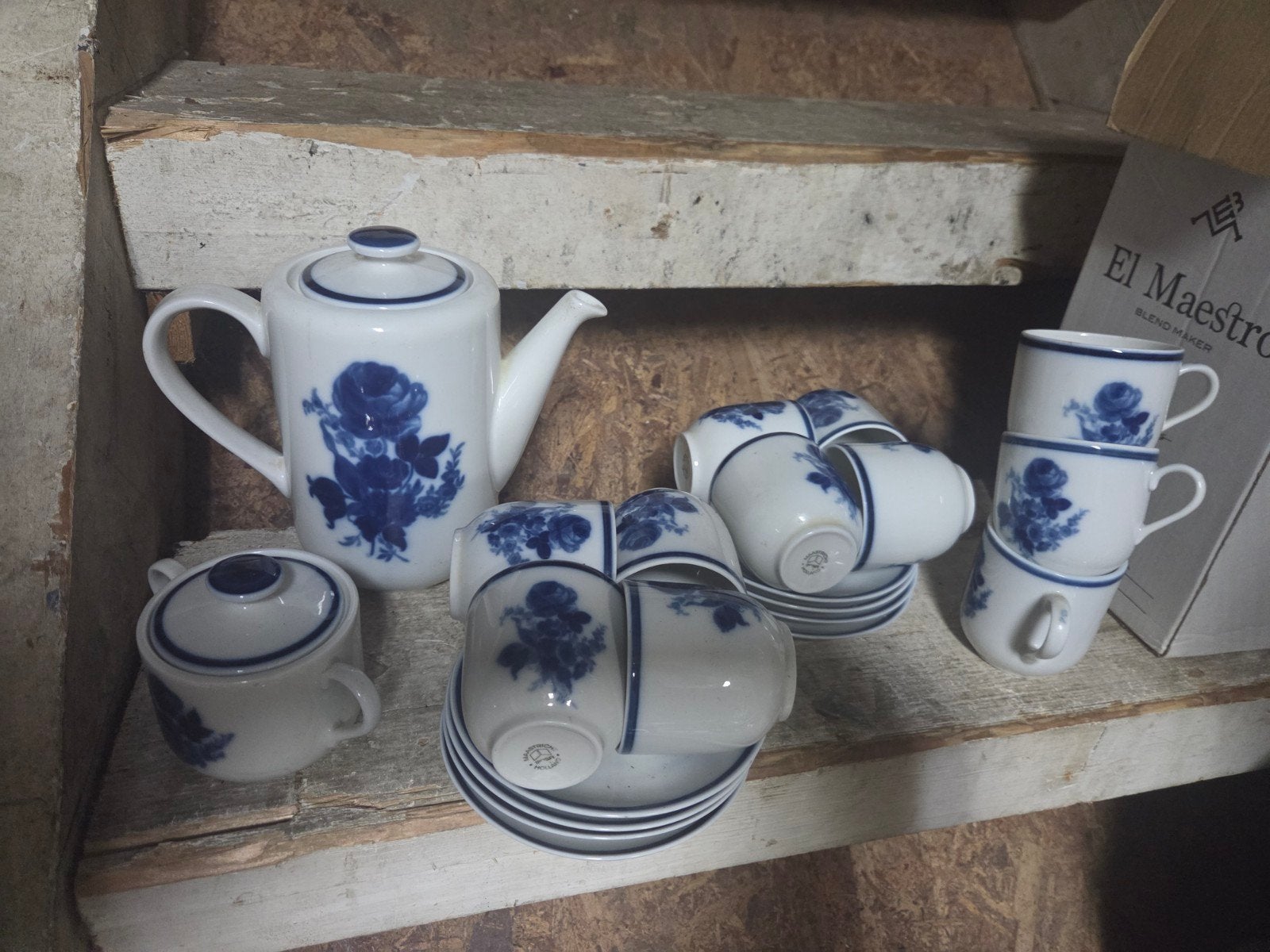 Mosa Maastricht Holland Delfts Blauw Koffieservies, Antiek en Kunst, Ophalen of Verzenden