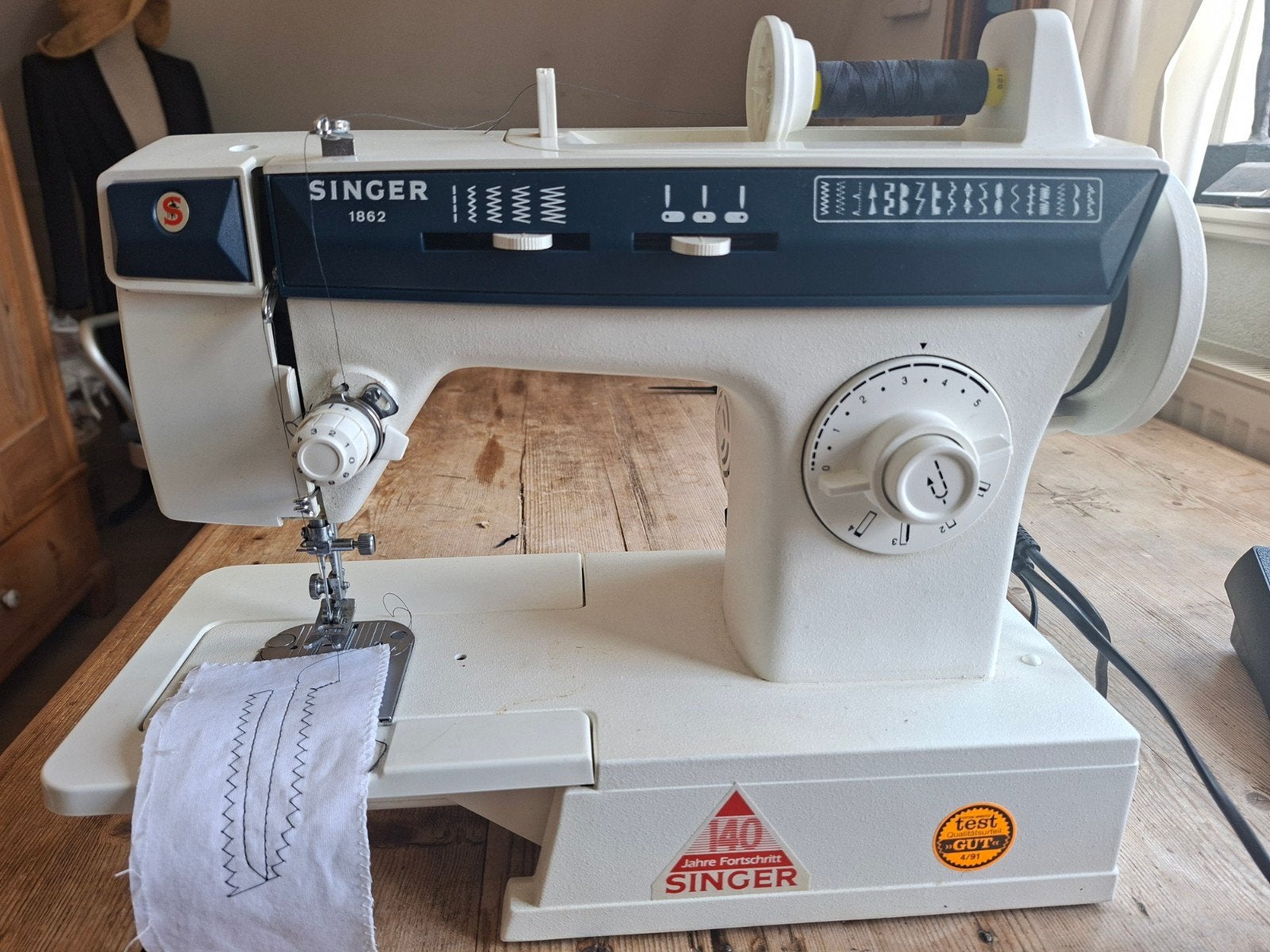 SINGER 1862  NAAIMACHINE   TEAB, Ophalen, Gebruikt, Naaimachine, Singer