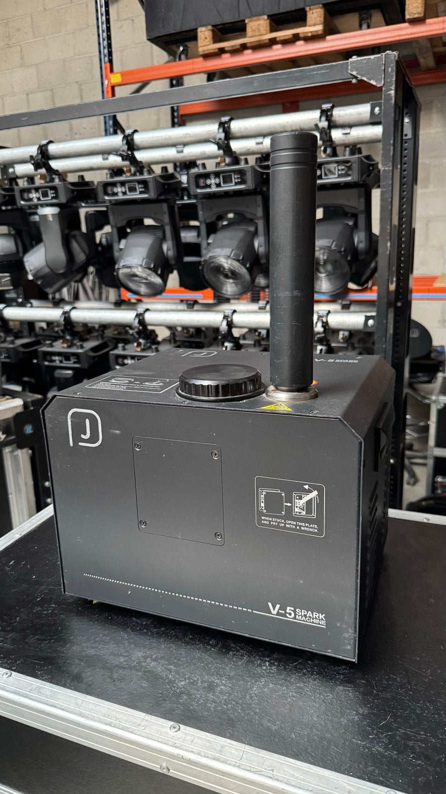 DJ Power V-5 Spark machine - 4 stuks beschikbaar, Ophalen, Gebruikt, Overige typen